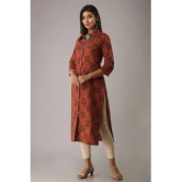 MAUKA - Green Cotton Womens Shirt Style Kurti ( Pack of 1 ) - None