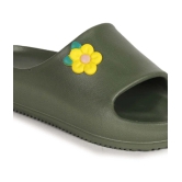 Aadi Olive Womens Slide Flip Flop - None