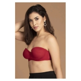 Clovia Pack of 1 Lace Womens Everyday Bra ( Maroon ) - 36D