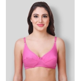 Kiran Enterprises - Multicolor Cotton Non - Padded Womens T-Shirt Bra ( Pack of 6 ) - 30B