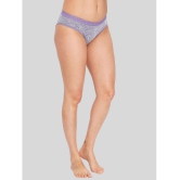 ILRASO - Purple Cotton Printed Women's Briefs ( Pack of 1 ) - None