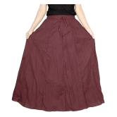 Sttoffa Cotton Broomstick Skirt - Brown - 36