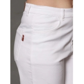 AngelFab - White Denim Flared Womens Jeans ( Pack of 1 ) - None