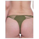 La Intimo Polyester Thongs - S