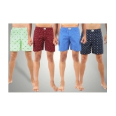 Supersquad Pack of 4 Cotton Mens Boxer- ( Assorted 7 ) - None