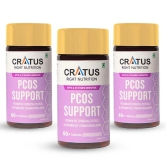 Cratus Right Nutrition - PCOS Tablets | Hormonal Balancing and Fertility Support | Designed for Effective PCOS Management | Helps Regulate Menstrual Cycles and Boost Metabolic Health | 180 Tablets