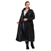 Goodluck Nylon Long Raincoat - Black - XL