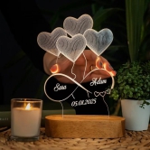 Copy of Personalized 3D Illusion Led Lamp for Anniversary(Preview)-Multicolor