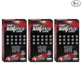 MANFORCE Litchi Flavoured - 1500 Dots Combo 3 (Concealed/Confidential Packaging) Condom (Set of 3 30 Sheets)