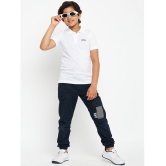 UNIBERRY - White Cotton Blend Boys Polo T-Shirt ( Pack of 1 ) - None