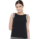 ALL WAYS YOU Women Top Crepe fabric  Black XS