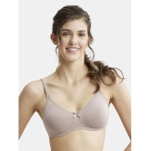 Jockey 1722 Wirefree Non Padded Super Combed Cotton Elastane Everyday Bra - Mocha - None