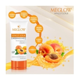 Meglow (2) Gold Bleach Cream 50g with (2) Apricot Scrub 70g Combo- Pack of 4