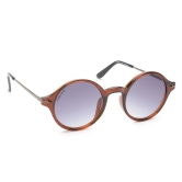 Brown Round Men Sunglasses (P343BK2|45)