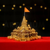 Artarium Ram Mandir Ayodhya Model Authentic Design Ideal for Home Temple, Home Decor & Gifts (7.25 INCH RAM MANDIR)