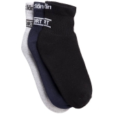 Texlon - Multicolor Terry Men's Ankle Length Socks ( Pack of 3 ) - Multicolor