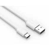 1 Meter PVC White twance Type C to USB 3.1 amp Fast Charging and data Sync Cable - USB 3.0I Suitable for All C Type Devices Smartphones,Tablet and Accessories