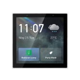 L&G Smart Home Control Panel | Compatible with WiFi, ZigBee & BT Devices | WiFi Smart Scene Wall Switch with 4-inch LCD (Touch Screen, Clock, Date, Temperature, Weather Display)