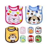 FOK Multi-Colour Cotton Bibs - Set of 3