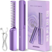 Rechargeable Wireless Hair Straightener Comb 3-Gear Control & Travel-Friendly Styler