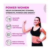 Agniveda Naturals Power Woman | All-Natural Stamina Booster For Women | Ashoka, Lodhra - 60 Caps