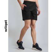 Mens Dryfit Embossed Lycra Shorts-Navy / XL