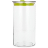 HomePro - Round Container | Airtight | Silicone Cap | Green | Plastic Utility Container ( Set of 6 ) - 1400 ml Total Capacity - Green