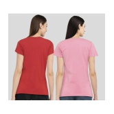 CHOZI - Multi Color Cotton Blend Regular Fit Womens T-Shirt ( Pack of 2 ) - None