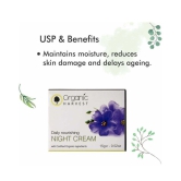 Organic Harvest Nourishing Night Cream For Women With Olive Oil & Soybean Extract, Overnight Repair & firming, Reduce Fine Lines & Wrinkles - 15gm