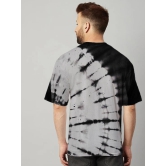 Black And Grey Tie And Die Oversize T-shirt - Shop Now!-XXL / Black