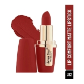 Seven Seas Intense Matte Color| Smooth Texture|Lip Comfort Velvet Matte Lipstick(Matte Red)