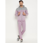 Wild West Lavender Fleece Regular Fit Colorblock Mens Sports Tracksuit ( Pack of 1 ) - None