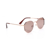 Brown Geometric Sunglasses for Women