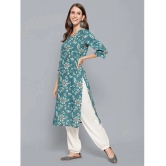 Antaran - Blue Cotton Womens Straight Kurti ( Pack of 1 ) - None