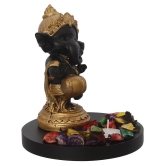 eCraftIndia Showpiece Wood Ganesha Idol 15 x 15 cms Pack of 1