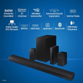 SAMSUNG SOUNDBAR 5.1 560 WATTS HW B670 XL BLACK