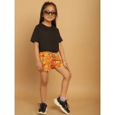 MINI & MING Girls Floral Printed Low-Rise Shorts