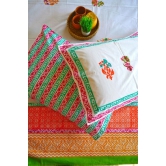 Phool Hand Block Printed Cotton Bedsheet