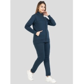 YHA Blue Fleece Solid Tracksuit - Pack of 1 - None