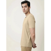 Radprix Cotton Regular Fit Solid Half Sleeves Mens T-Shirt - Beige ( Pack of 1 ) - None