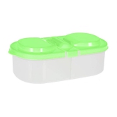 VARKAUS - 2 GRID CONTAINER Plastic Assorted Food Container ( Set of 1 ) - Assorted