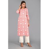 AMIRA'S INDIAN ETHNICWEAR - Peach Rayon Women's Stitched Salwar Suit ( ) - None