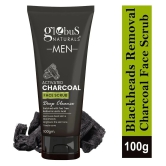 Globus Naturals Activated Charcoal Face Scrub for Men, 100gm