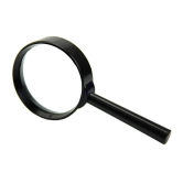40mm Black Magnifying Glass for inspection, Jewelry & small prints reading & Multiple uses.