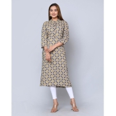 MAUKA - Beige Rayon Womens Straight Kurti ( Pack of 1 ) - None