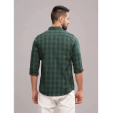 Paul Street 100% Cotton Slim Fit Checks Full Sleeves Mens Casual Shirt - Green ( Pack of 1 ) - None