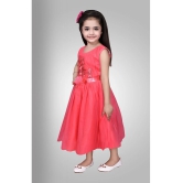 Arshia Fashions - Red Net Girls Frock ( Pack of 1 ) - None