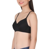 LacyLuxe Seamless Padded/Non-Wired Bra-32C / Black / Nylon Spandex Blend