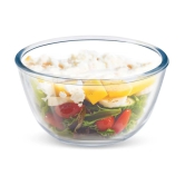 Treo By Milton 1000 Ovensafe Mixing Borosilicate Glass Bowl, 1130 ml, Transparent - Transparent