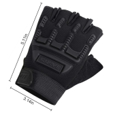 ZAYSOO Black Nylon Mens Biker Gloves ( Pack of 1 ) - Black